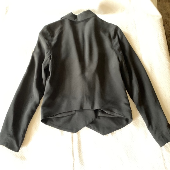 Cynthia Rowley Silk Jacket, XS, Black - Picture 12 of 13